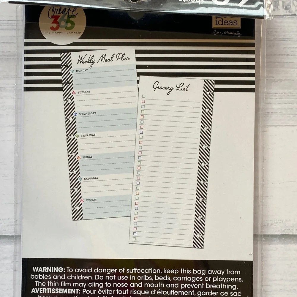 Happy Planner Kids Life & Weekly Meal Plan Notepads